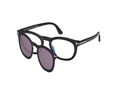 Мужские очки Tom Ford FT5993-B, овальные, 50 мм, черные