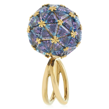 Женское коктейльное кольцо Swarovski Curiosa, синее
