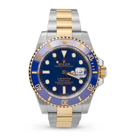Мужские часы Rolex Submariner Date 16613, автоматические, синие