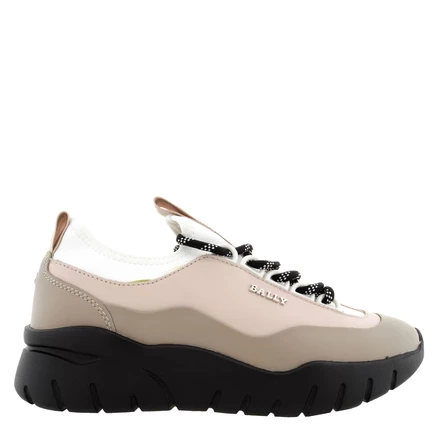 Женские кроссовки Bally Bienne Bikki из кожи, бежевые
