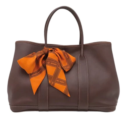 Женская сумка Hermes Garden Party 30 Swift Bolduc Twilly