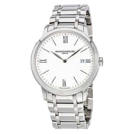 Мужские часы Baume et Mercier Classima 10354, белые