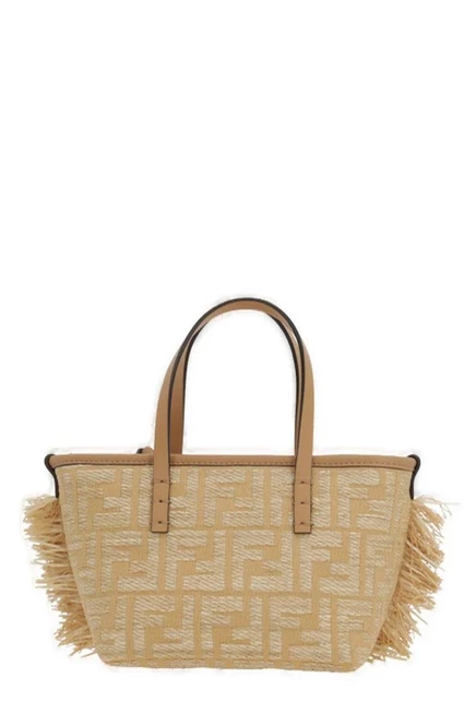 Женская сумка-тоут Fendi Mini Roll FF, жаккардовая