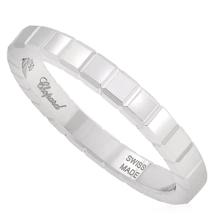 Унисекс кольцо Chopard Ice Cube, белое золото, р. 51