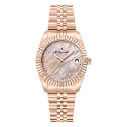 Женские часы Mathey-Tissot H250954A-D, розовый перламутр