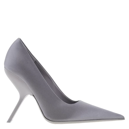 Женские туфли Ferragamo Eva X5 из атласа, серые