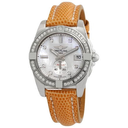 Женские часы Breitling Galactic 36, перламутровые