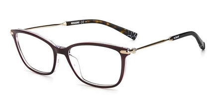 Женские очки Missoni MIS 0058, прямоугольные, бордовые