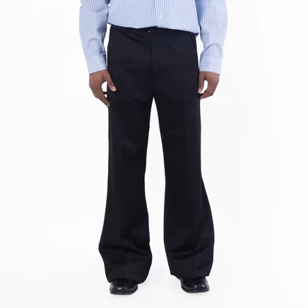 Мужские брюки Amiri Creased Flare, шерстяные, чёрные
