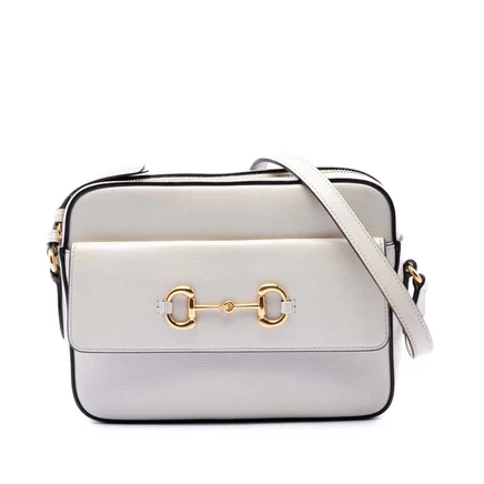 Унисекс кожаная сумка кроссбоди Gucci Horsebit 1955