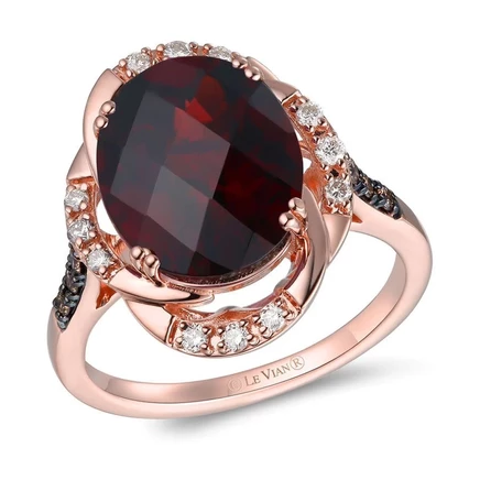 Женское кольцо Le Vian TRTV 167AGAR, гранат, розовое золото