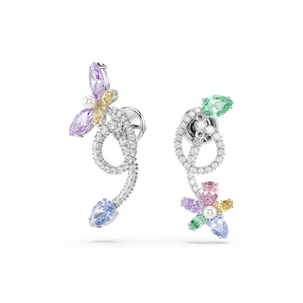 Женские серьги-подвески Swarovski Dragonfly Flower