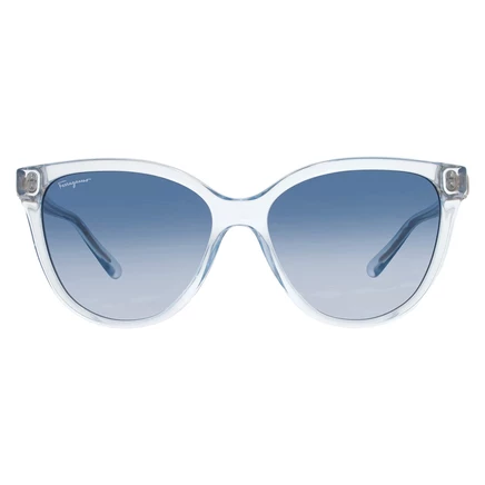 Женские очки Ferragamo SF1056S, голубые прозрачные