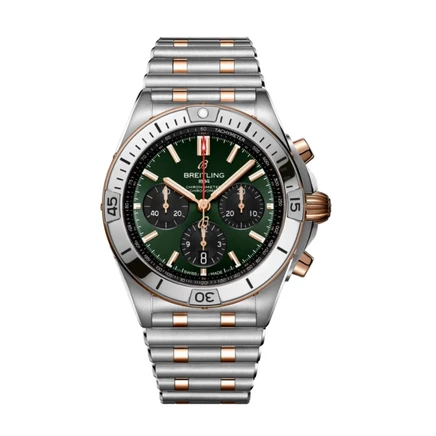 Мужские часы Breitling Chronomat UB0134131L1U1, зеленые