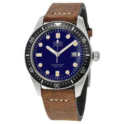 Мужские часы Oris Divers Sixty-Five, темно-синие