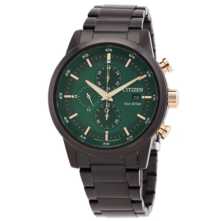 Мужские часы-хронограф Citizen Eco-Drive CA0746-85X, зеленые