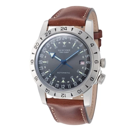 Мужские часы Glycine Airman Chief GL0412, угольные