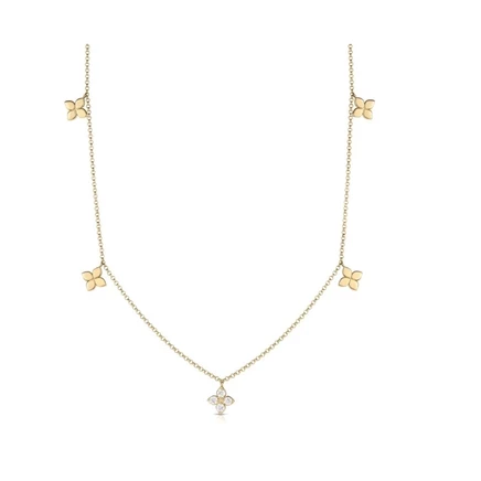 Колье Roberto Coin Love by the Inch, 18K, бриллианты