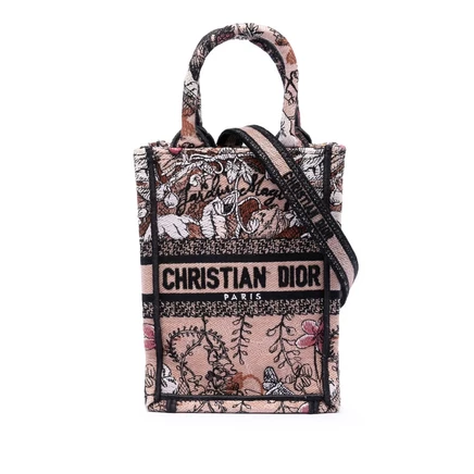 Женская сумка Dior Mini Book Tote Jardin Magique, б/у