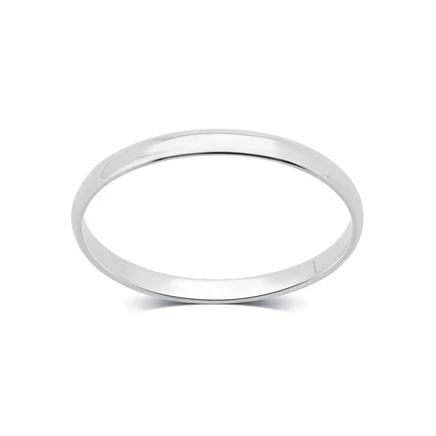 Женское кольцо DiamondMuse 2 мм, белое золото