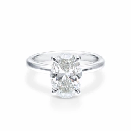 Кольцо Brilliant Diamond, 3 карата, 14K белое золото