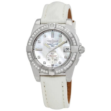 Женские часы Breitling Galactic 36, перламутровые
