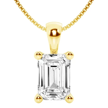 Кулон Brilliant Diamond, 0,5 карата, желтое золото
