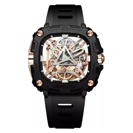 Мужские часы CIGA Design X051-BR01-W5B, черные