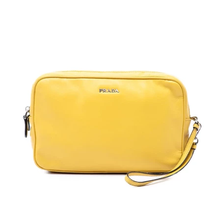 Женский клатч-браслет Prada из кожи б/у