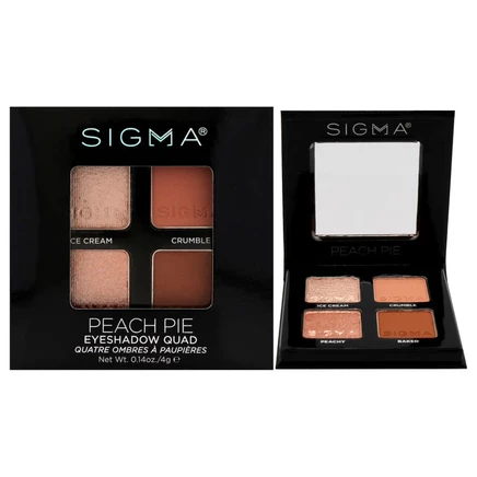Палетка теней Sigma Beauty, 4 г, персиковый пирог