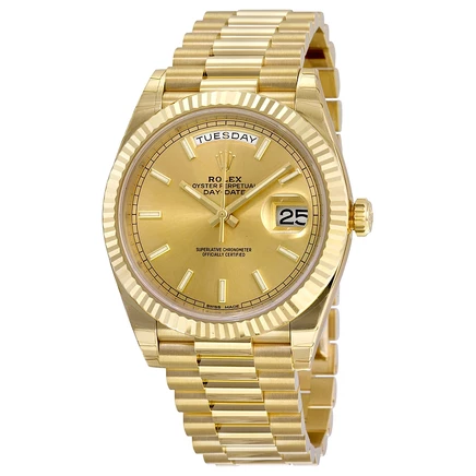 Мужские часы Rolex Day-Date 40 228238CSP, цвета шампанского
