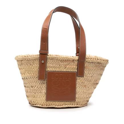 Женская сумка-тоут Loewe Small Anagram Basket, рафия