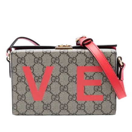 Унисекс-сумка Gucci Mini GG Supreme Love Trunk