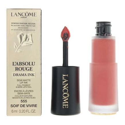 Женская помада Lancome Drama Ink, 6 г, 555 Soif De Vivre