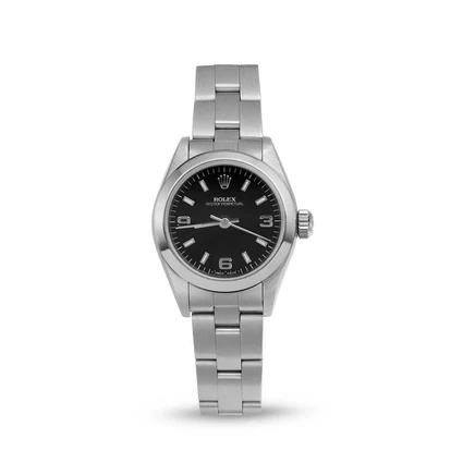 Женские часы Rolex Oyster Perpetual 67180, б/у, черные
