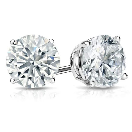 Женские пусеты Brilliant Diamond, 4 карата, белое золото