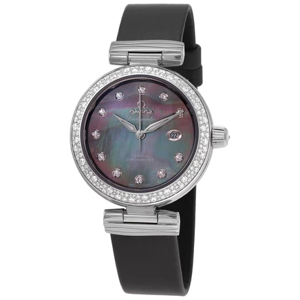 Женские часы Omega De Ville 425.37.34.20.57.004, черный перламутр