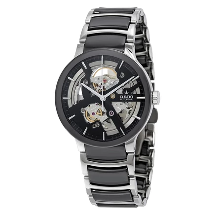 Мужские часы Rado Centrix R30178152, скелетон, черные