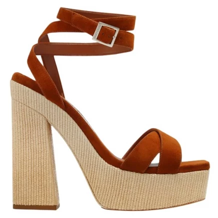 Женские босоножки Jimmy Choo Gaia 140, бежевые