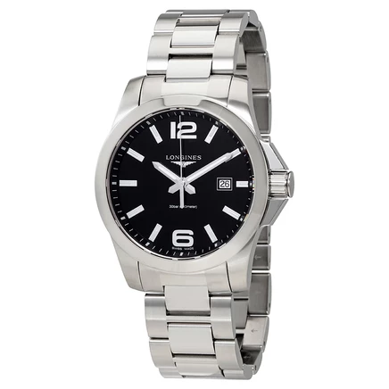 Мужские часы Longines Conquest L37604566, черные