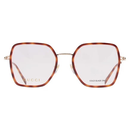 Женская оправа Gucci GG1850O, гавана/золотистая