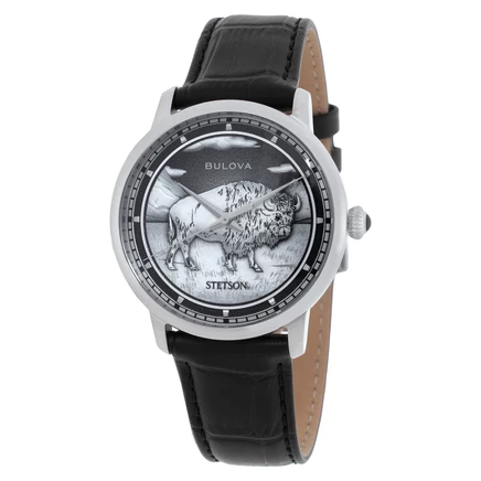 Мужские часы Bulova Bison 96A333, автоматические, черные