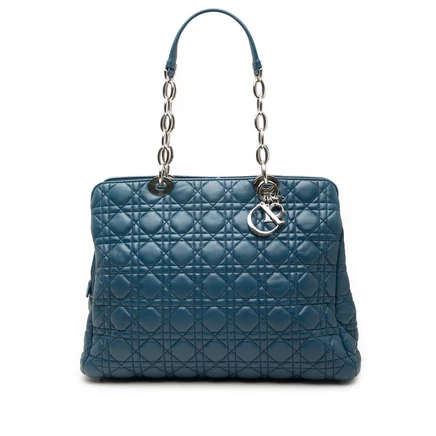 Женский шоппер Dior б/у Lady Dior Soft Large
