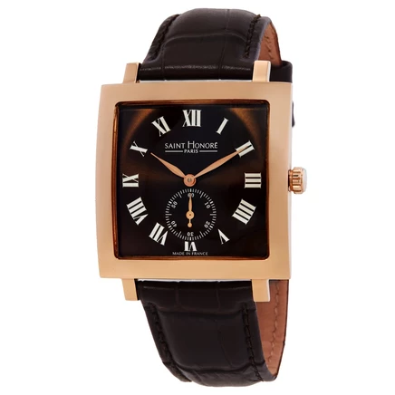 Мужские часы Saint Honore Paris Carree, коричневые