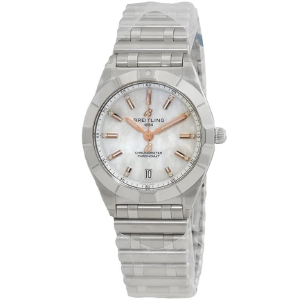 Женские часы Breitling A77310101A4A1, перламутр