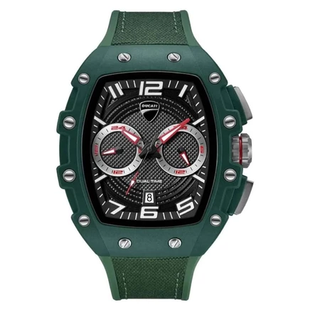 Мужские часы Ducati Dual Time Quartz, черный циферблат