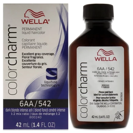 Краска Wella Color Charm 542 6AA, пепельный блонд