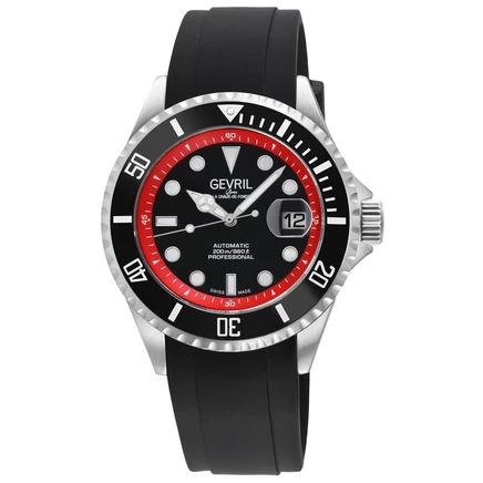 Мужские часы Gevril Wall Street 41853R, черные