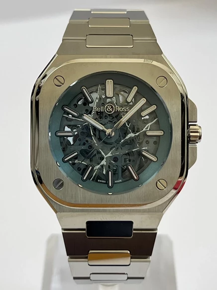 Мужские часы Bell & Ross BR05A-AB-SKST/SST, синие