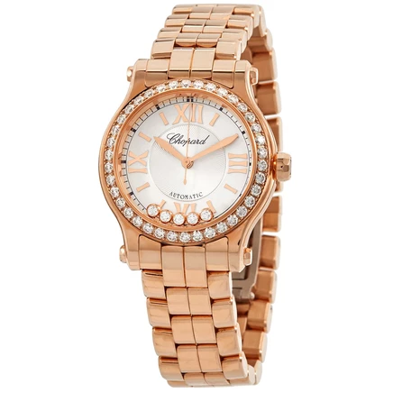 Женские часы Chopard Happy Sport, серебристые